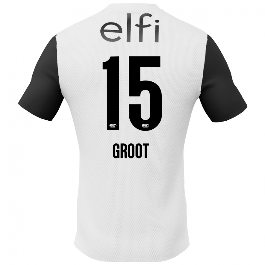 Criança Camisola Pleun Groot #15 Preto Branco Alternativa 2024/25 Camisa