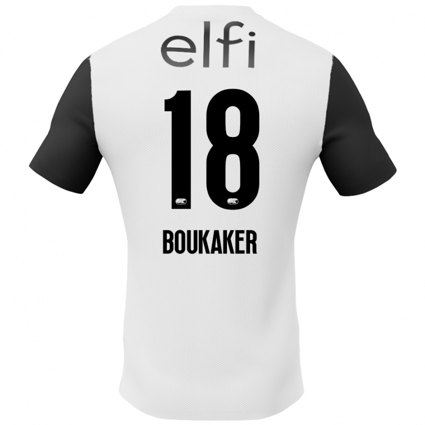 Criança Camisola Romaissa Boukaker #18 Preto Branco Alternativa 2024/25 Camisa