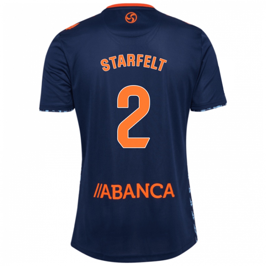 Criança Camisola Carl Starfelt #2 Azul Marinho Alternativa 2024/25 Camisa