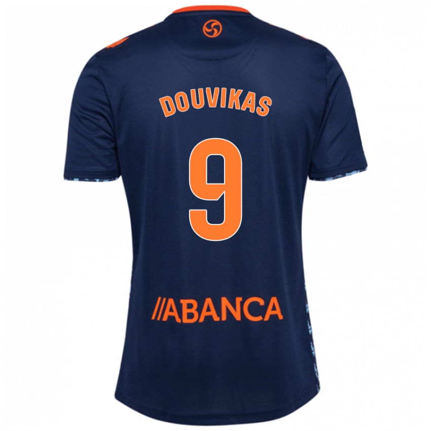 Criança Camisola Anastasios Douvikas #9 Azul Marinho Alternativa 2024/25 Camisa