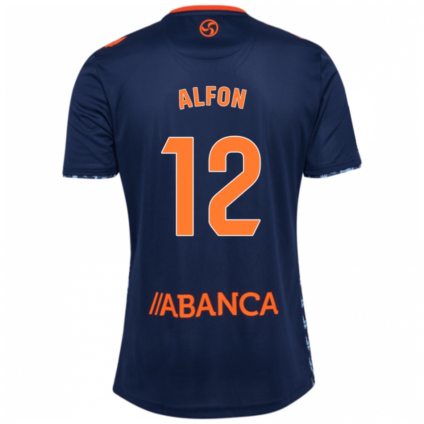 Criança Camisola Alfon González #12 Azul Marinho Alternativa 2024/25 Camisa