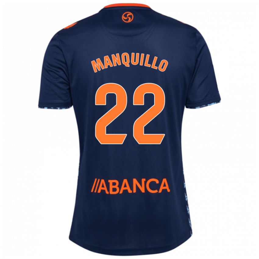 Criança Camisola Javier Manquillo #22 Azul Marinho Alternativa 2024/25 Camisa