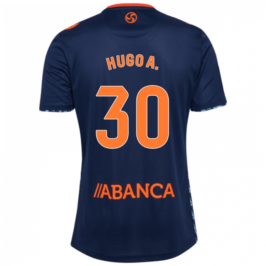 Criança Camisola Hugo Álvarez #30 Azul Marinho Alternativa 2024/25 Camisa