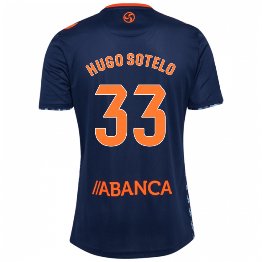 Criança Camisola Hugo Sotelo #33 Azul Marinho Alternativa 2024/25 Camisa