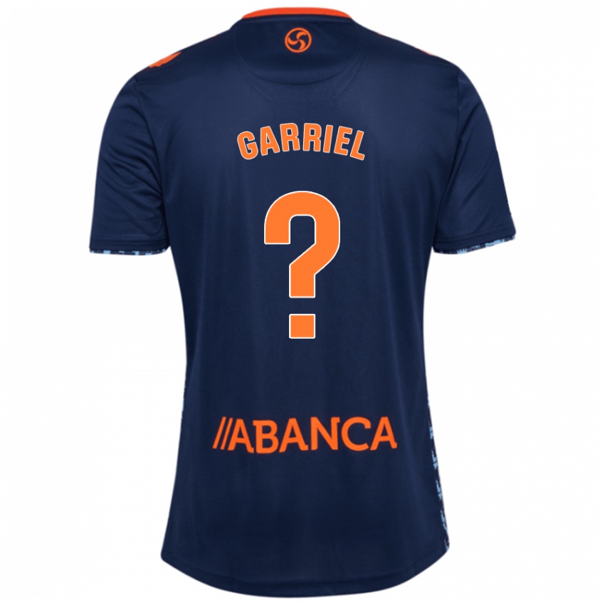 Criança Camisola Iván Garriel #0 Azul Marinho Alternativa 2024/25 Camisa