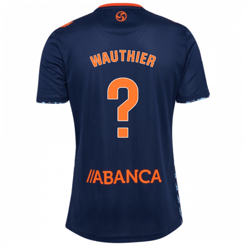 Criança Camisola Hugo Wauthier #0 Azul Marinho Alternativa 2024/25 Camisa