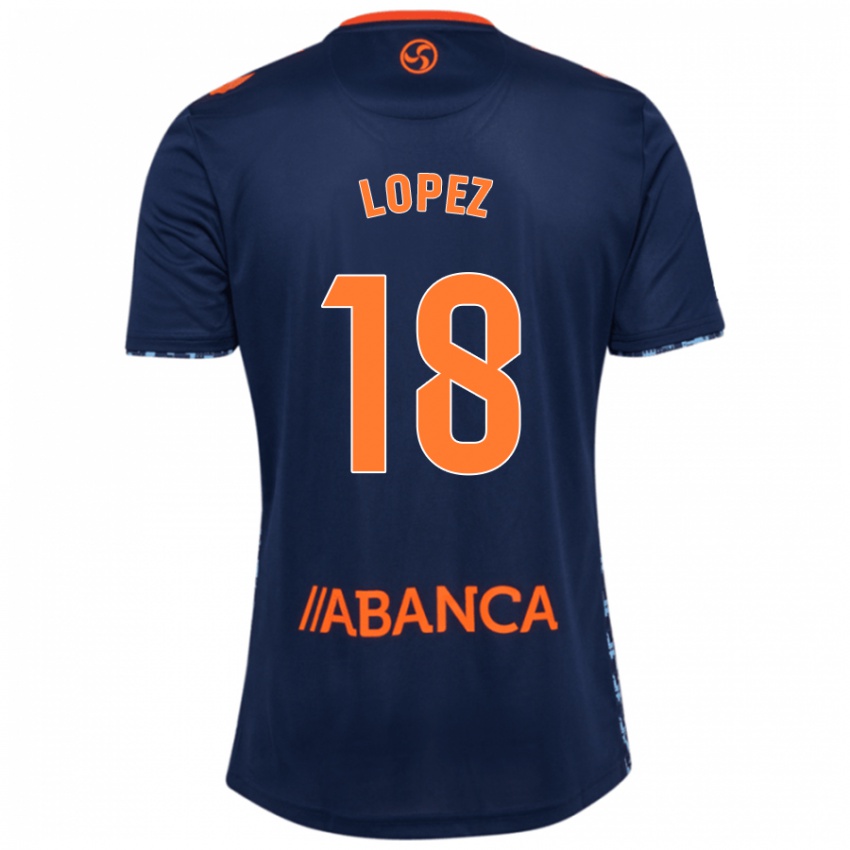 Criança Camisola Joel López #18 Azul Marinho Alternativa 2024/25 Camisa