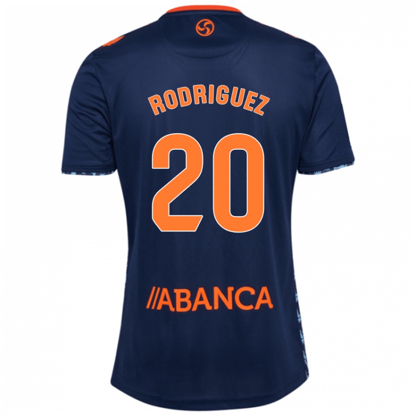 Criança Camisola Javi Rodríguez #20 Azul Marinho Alternativa 2024/25 Camisa