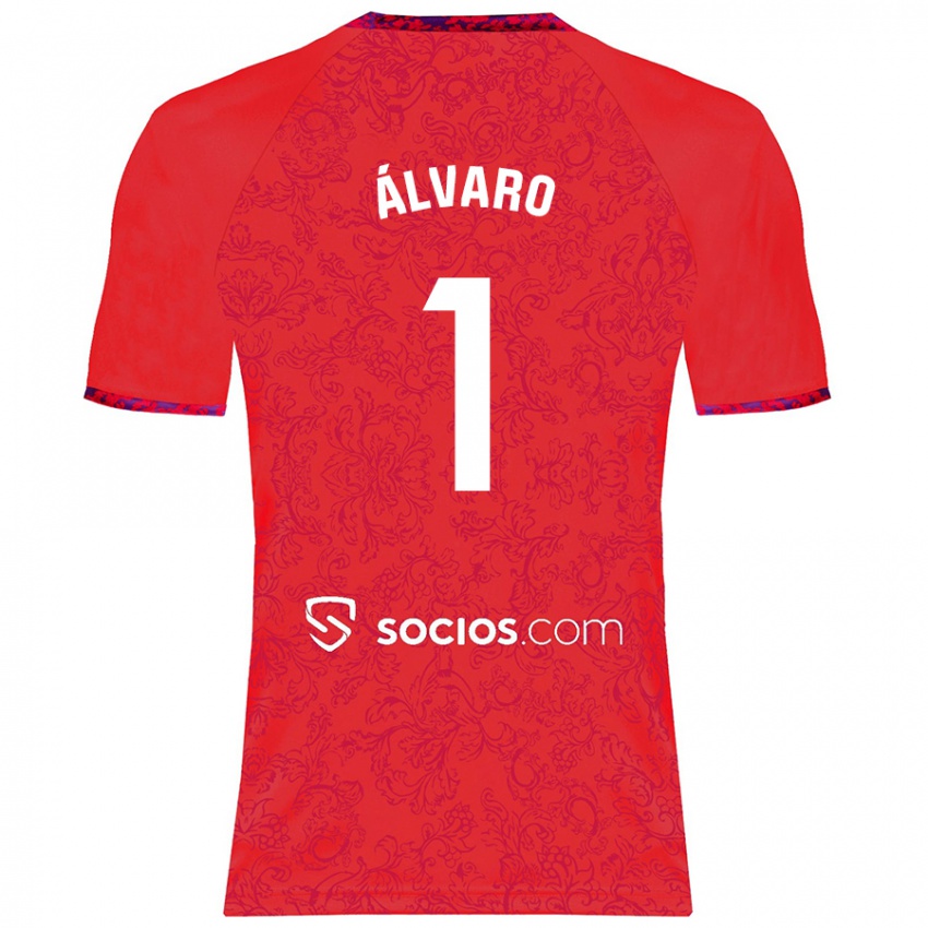 Criança Camisola Álvaro Fernández #1 Vermelho Alternativa 2024/25 Camisa