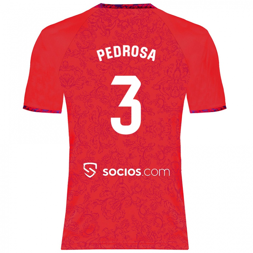 Criança Camisola Adrià Pedrosa #3 Vermelho Alternativa 2024/25 Camisa