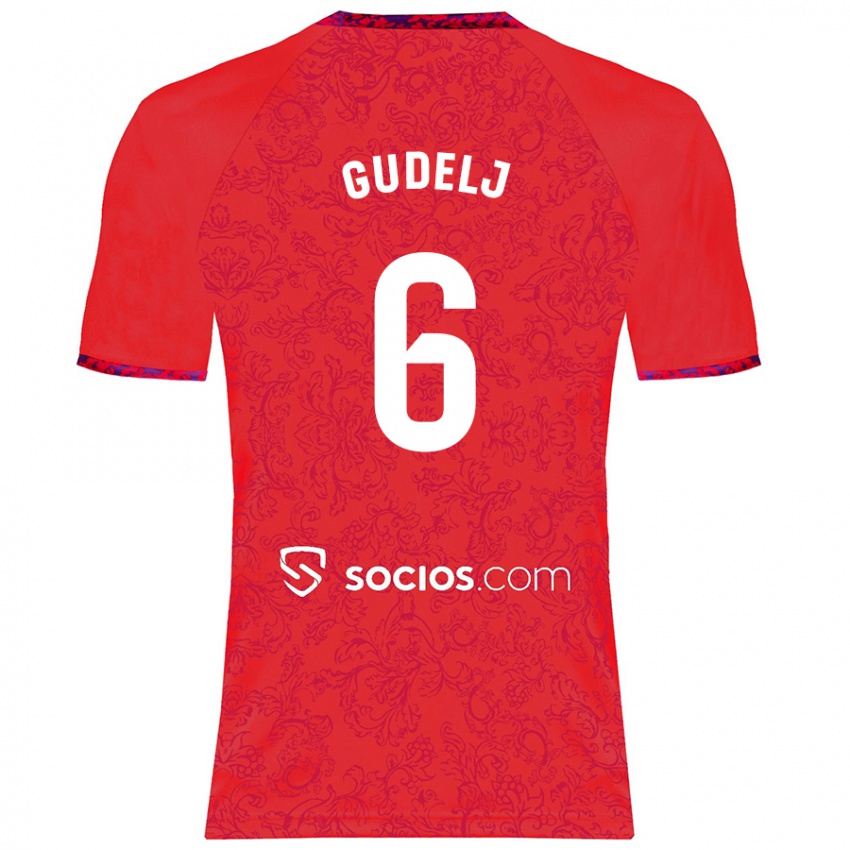 Criança Camisola Nemanja Gudelj #6 Vermelho Alternativa 2024/25 Camisa