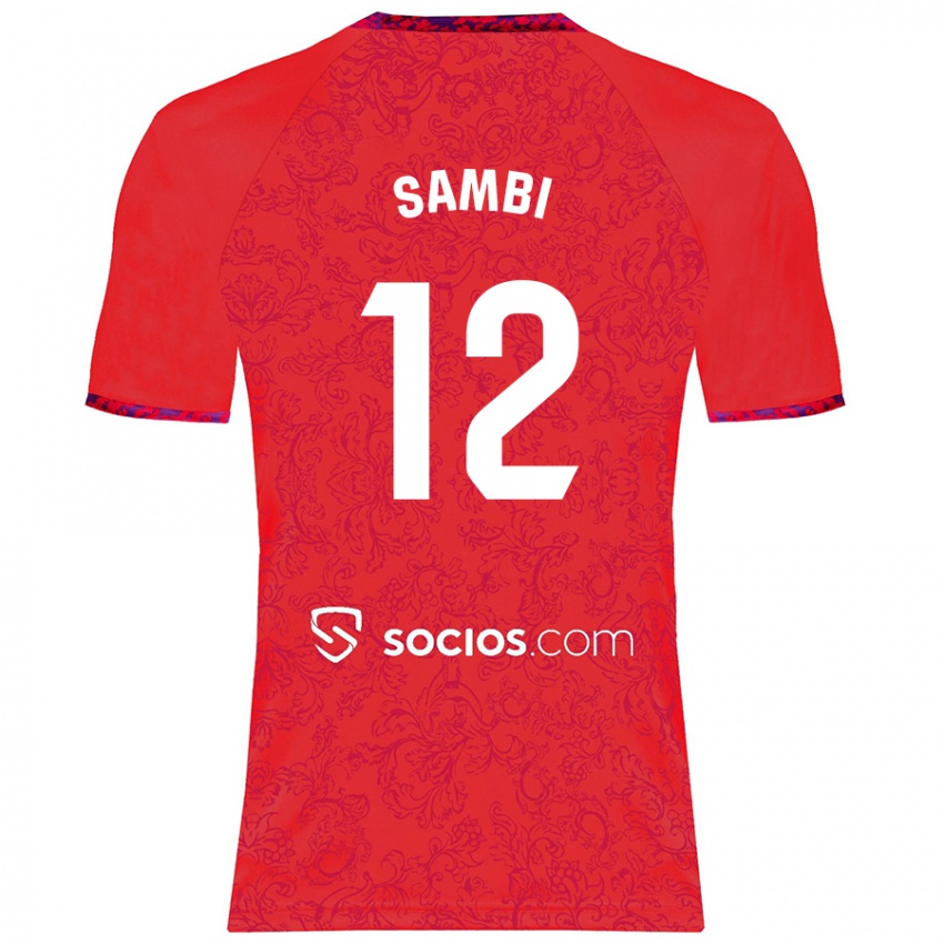 Criança Camisola Albert Sambi Lokonga #12 Vermelho Alternativa 2024/25 Camisa