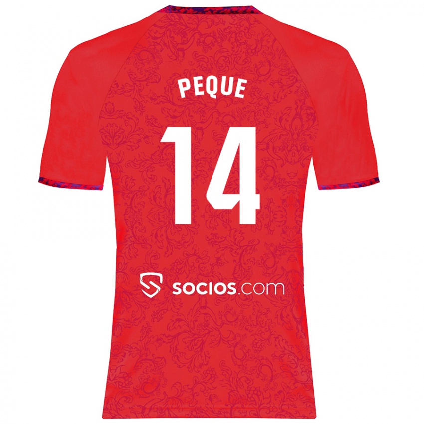 Criança Camisola Peque Fernández #14 Vermelho Alternativa 2024/25 Camisa