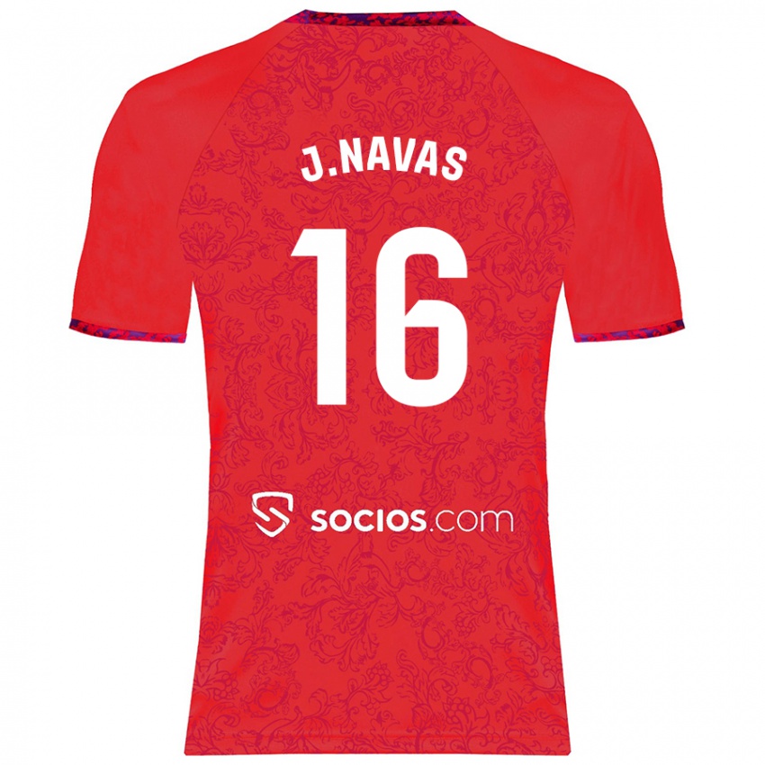 Criança Camisola Jesús Navas #16 Vermelho Alternativa 2024/25 Camisa