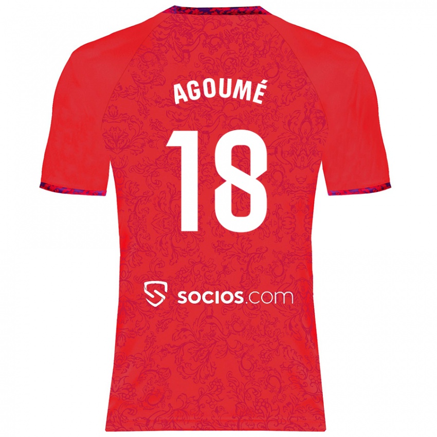 Criança Camisola Lucien Agoume #18 Vermelho Alternativa 2024/25 Camisa