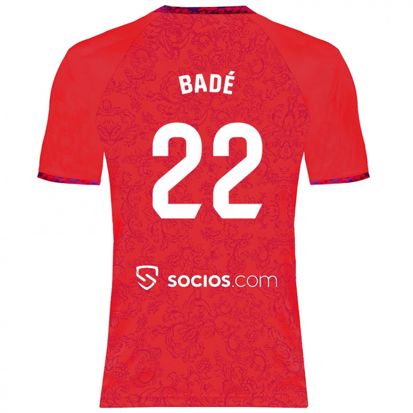 Criança Camisola Loïc Badé #22 Vermelho Alternativa 2024/25 Camisa