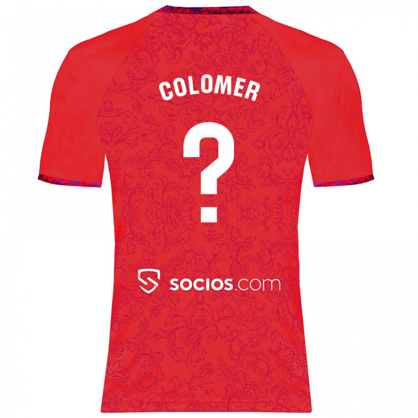 Criança Camisola Carlos Colomer #0 Vermelho Alternativa 2024/25 Camisa