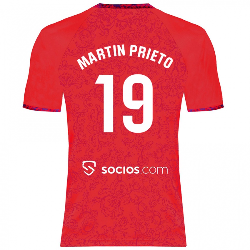 Criança Camisola Cristina Martín-Prieto Gutiérrez #19 Vermelho Alternativa 2024/25 Camisa