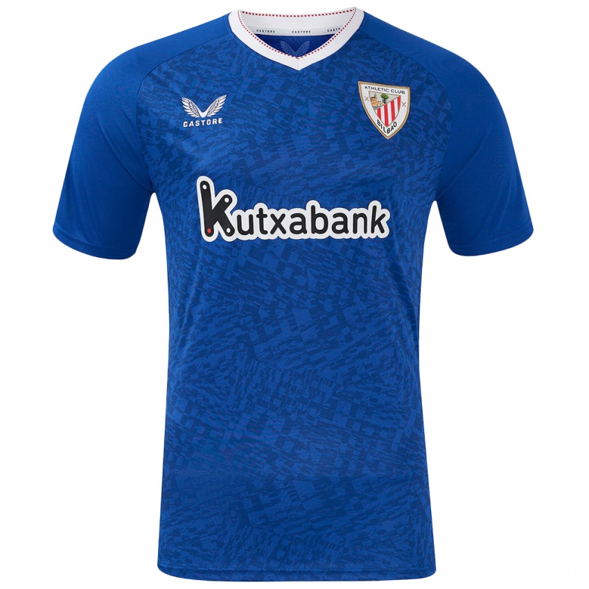 Criança Camisola Itxaso Uriarte Santamaria #18 Azul Real Alternativa 2024/25 Camisa