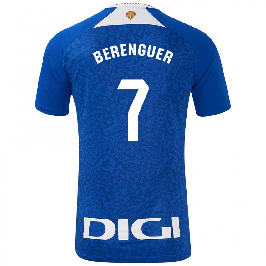 Criança Camisola Álex Berenguer #7 Azul Real Alternativa 2024/25 Camisa