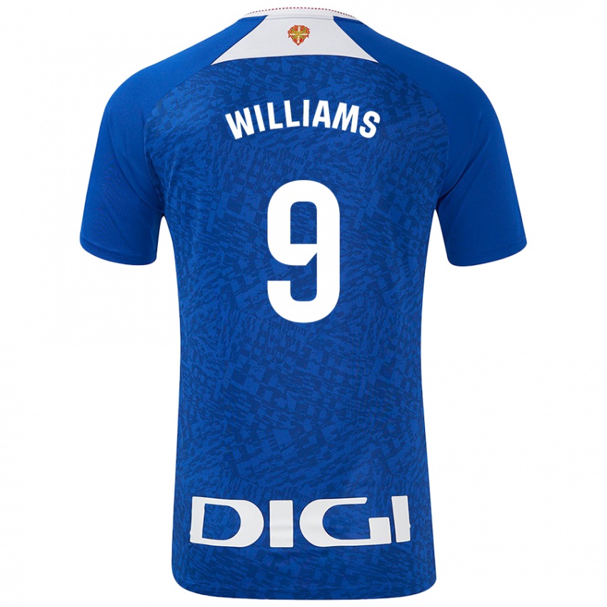 Criança Camisola Iñaki Williams #9 Azul Real Alternativa 2024/25 Camisa