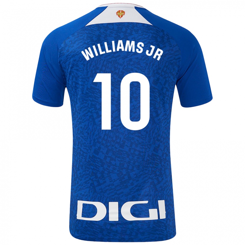 Criança Camisola Nico Williams #10 Azul Real Alternativa 2024/25 Camisa