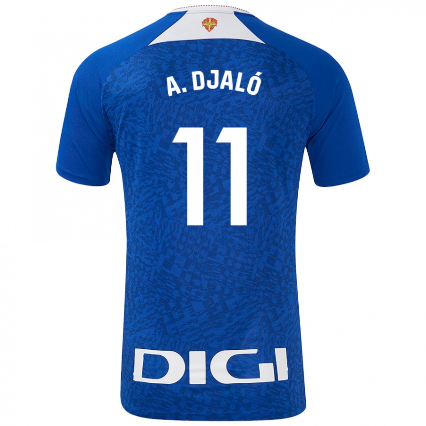 Criança Camisola Álvaro Djaló #11 Azul Real Alternativa 2024/25 Camisa