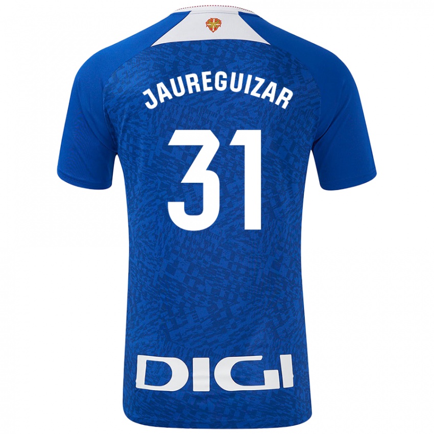 Criança Camisola Mikel Jauregizar #31 Azul Real Alternativa 2024/25 Camisa