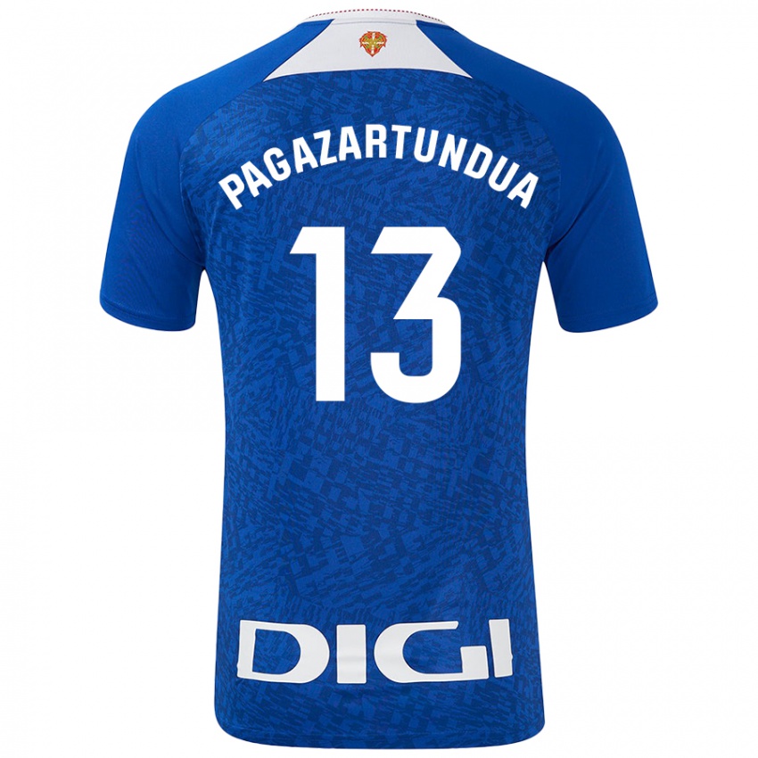 Criança Camisola Iker Pagazartundua #13 Azul Real Alternativa 2024/25 Camisa