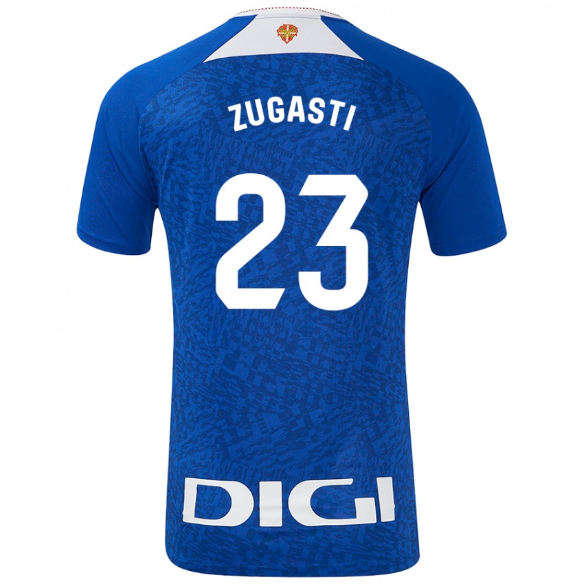 Criança Camisola Patricia Zugasti Oses #23 Azul Real Alternativa 2024/25 Camisa