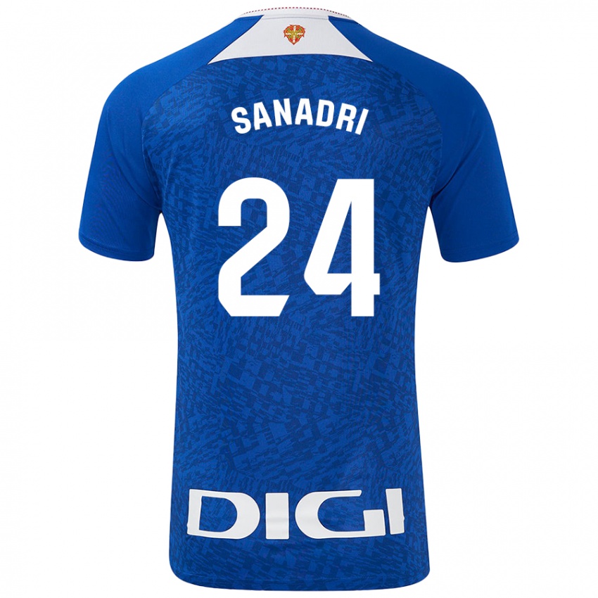 Criança Camisola Sanadri #24 Azul Real Alternativa 2024/25 Camisa