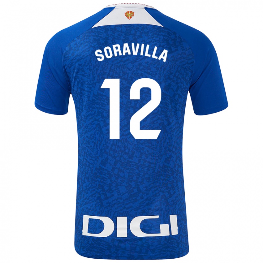 Criança Camisola Ander Soravilla #12 Azul Real Alternativa 2024/25 Camisa