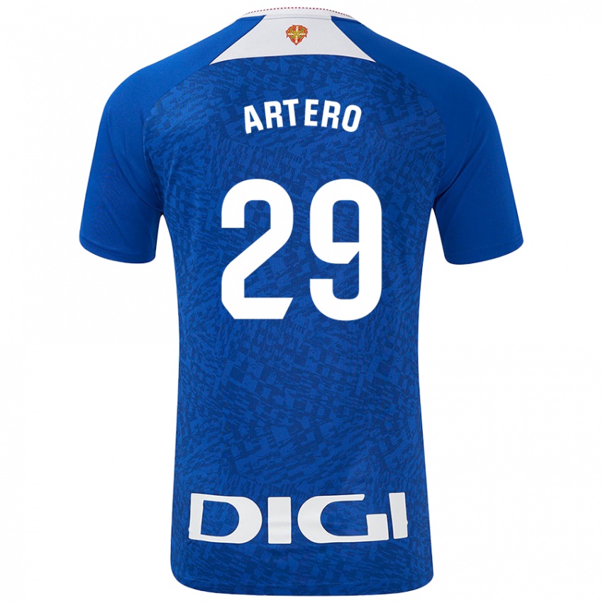 Criança Camisola Marina Artero Moreno #29 Azul Real Alternativa 2024/25 Camisa