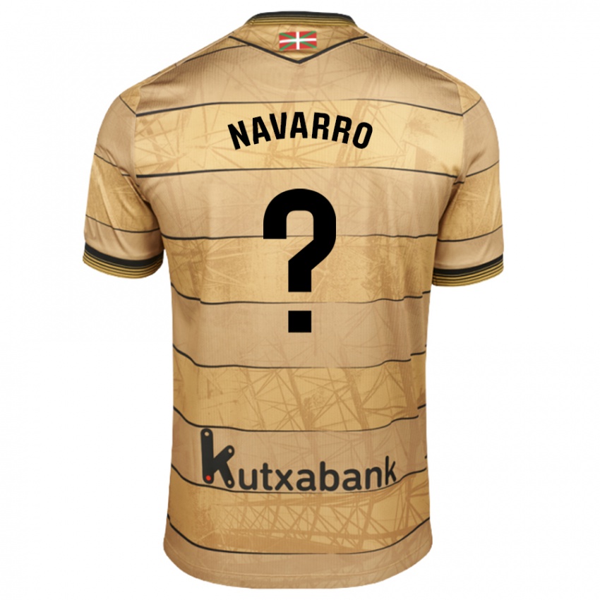 Criança Camisola Robert Navarro #0 Castanho Alternativa 2024/25 Camisa