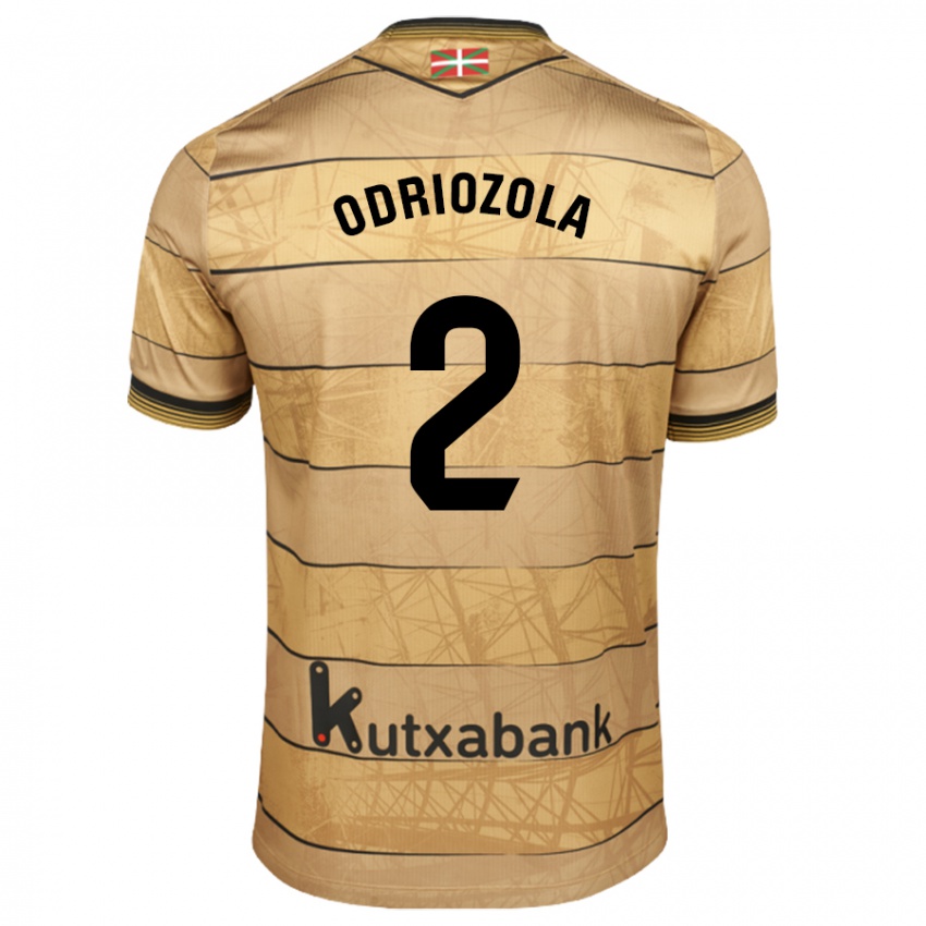 Criança Camisola Alvaro Odriozola #2 Castanho Alternativa 2024/25 Camisa