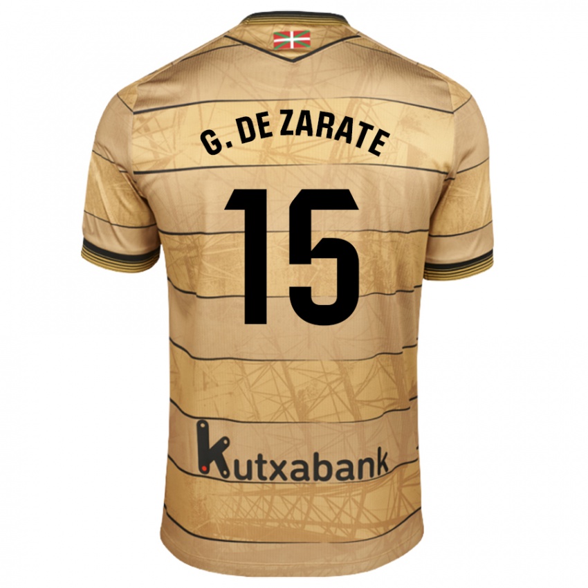 Criança Camisola Urko González De Zarate #15 Castanho Alternativa 2024/25 Camisa