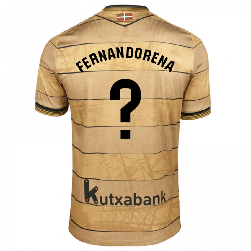 Criança Camisola Alex Fernandorena #0 Castanho Alternativa 2024/25 Camisa