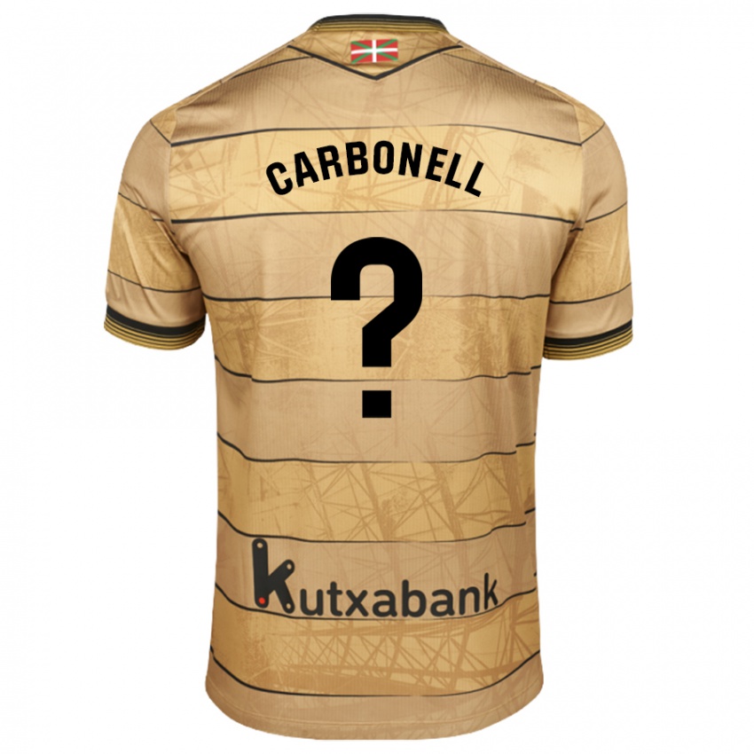 Criança Camisola Tomy Carbonell #0 Castanho Alternativa 2024/25 Camisa