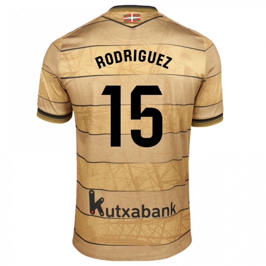 Criança Camisola Peru Rodríguez #15 Castanho Alternativa 2024/25 Camisa