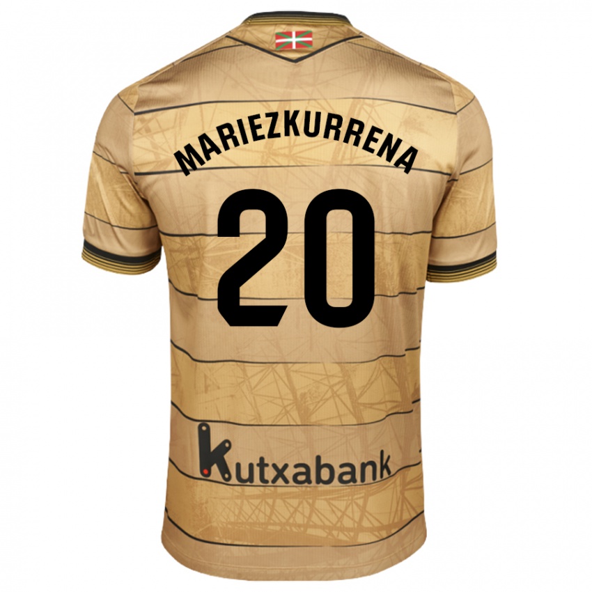 Criança Camisola Arkaitz Mariezkurrena #20 Castanho Alternativa 2024/25 Camisa