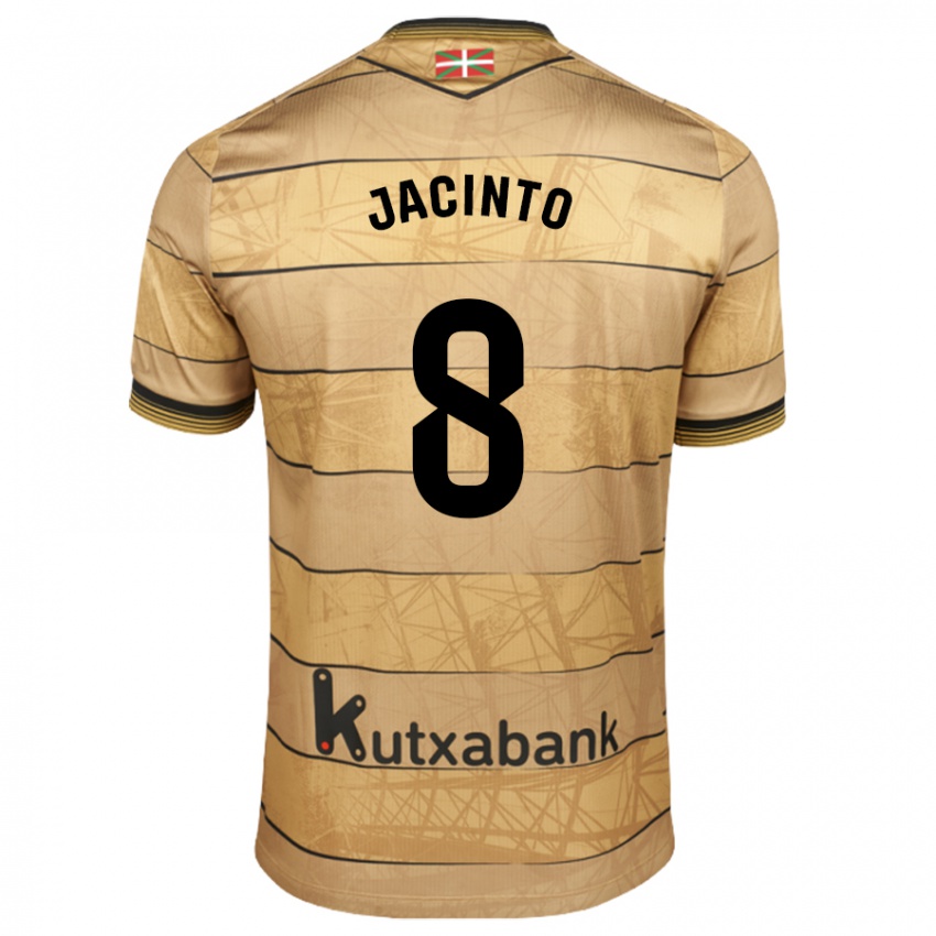 Criança Camisola Andreia De Jesus Jacinto #8 Castanho Alternativa 2024/25 Camisa