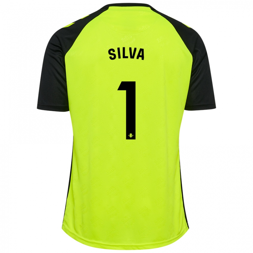 Criança Camisola Rui Silva #1 Preto Amarelo Fluorescente Alternativa 2024/25 Camisa