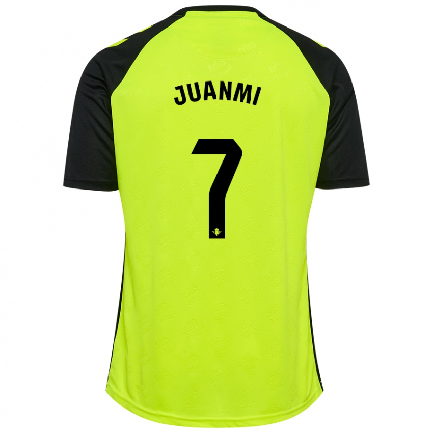 Criança Camisola Juanmi #7 Preto Amarelo Fluorescente Alternativa 2024/25 Camisa