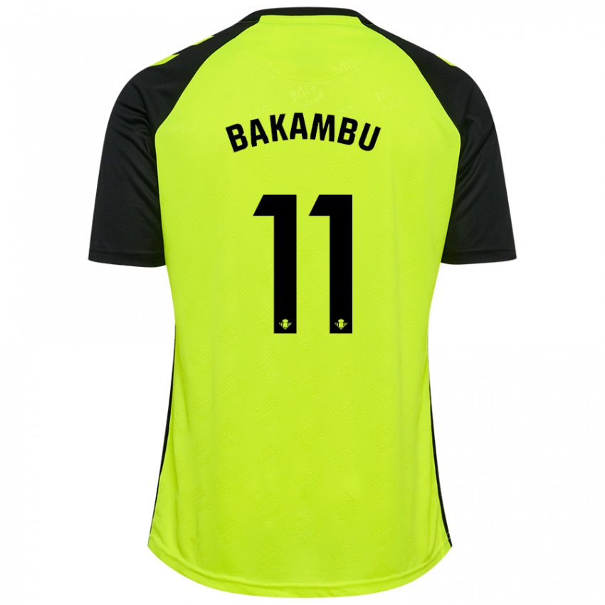 Criança Camisola Cedric Bakambu #11 Preto Amarelo Fluorescente Alternativa 2024/25 Camisa