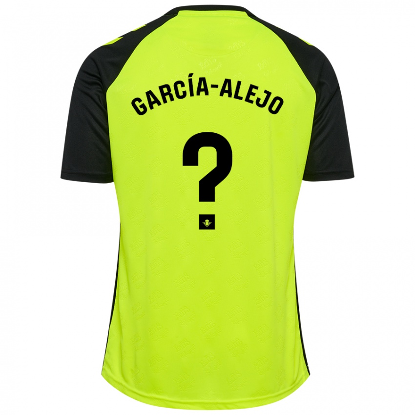 Criança Camisola Raúl García-Alejo #0 Preto Amarelo Fluorescente Alternativa 2024/25 Camisa