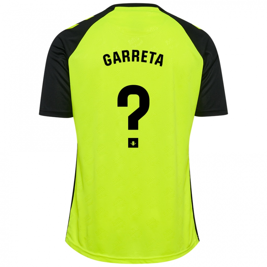 Criança Camisola Félix Garreta #0 Preto Amarelo Fluorescente Alternativa 2024/25 Camisa