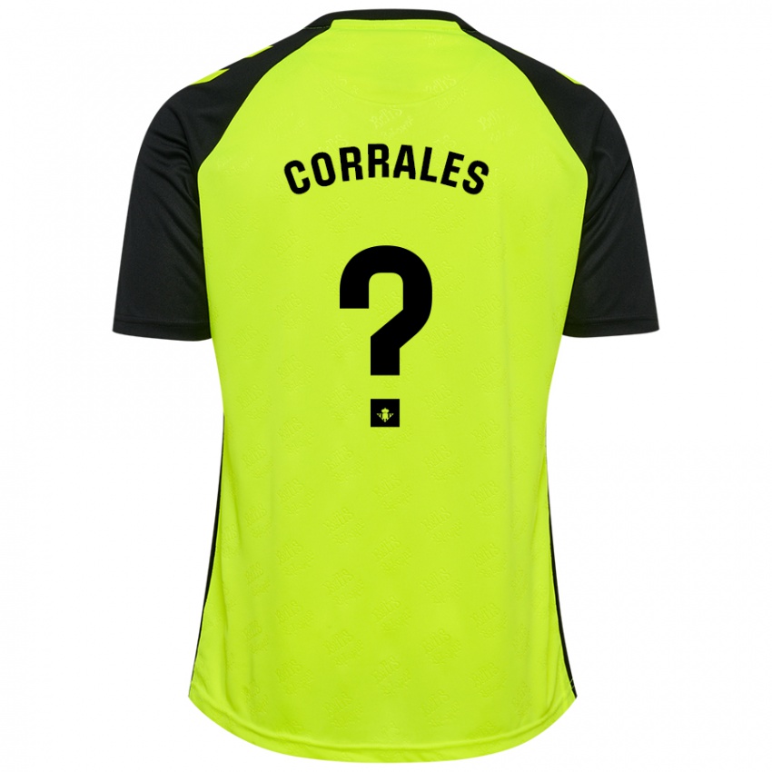 Criança Camisola Fran Corrales #0 Preto Amarelo Fluorescente Alternativa 2024/25 Camisa