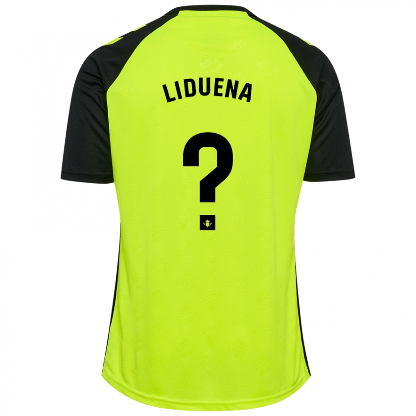 Criança Camisola Rubén Lidueña #0 Preto Amarelo Fluorescente Alternativa 2024/25 Camisa