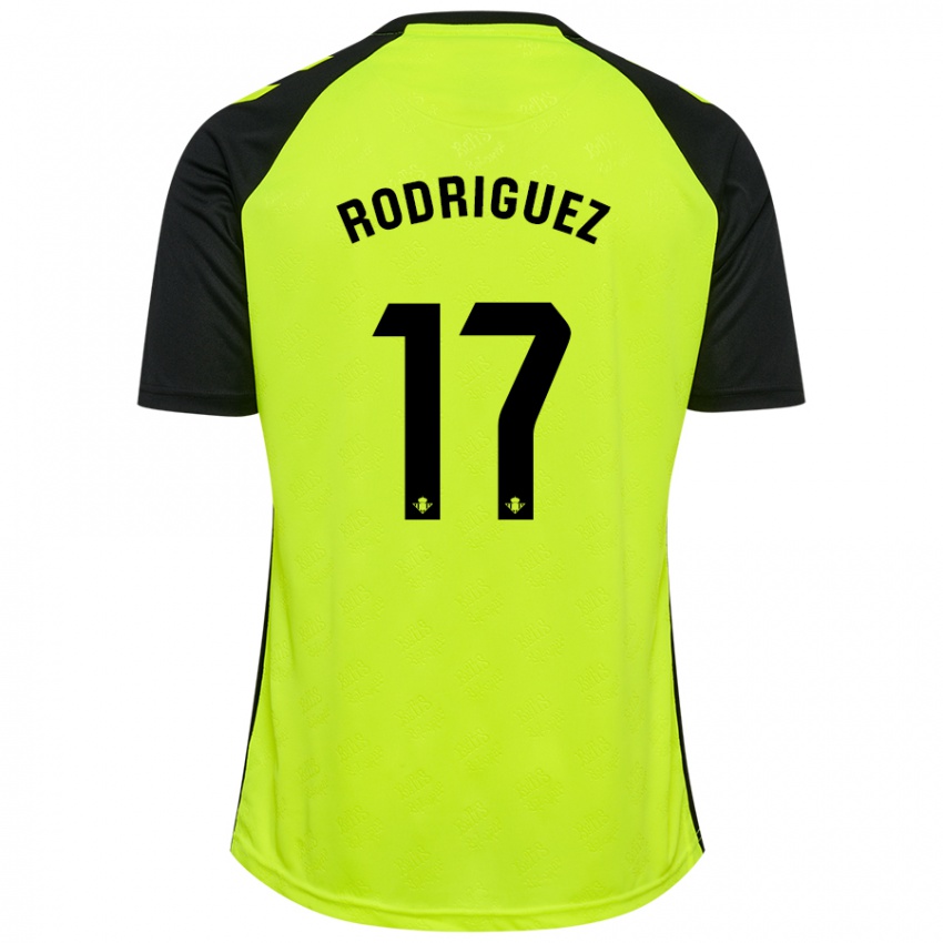 Criança Camisola Jesús Rodriguez #17 Preto Amarelo Fluorescente Alternativa 2024/25 Camisa