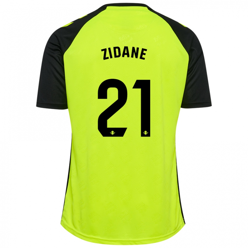 Criança Camisola Elyaz Zidane #21 Preto Amarelo Fluorescente Alternativa 2024/25 Camisa